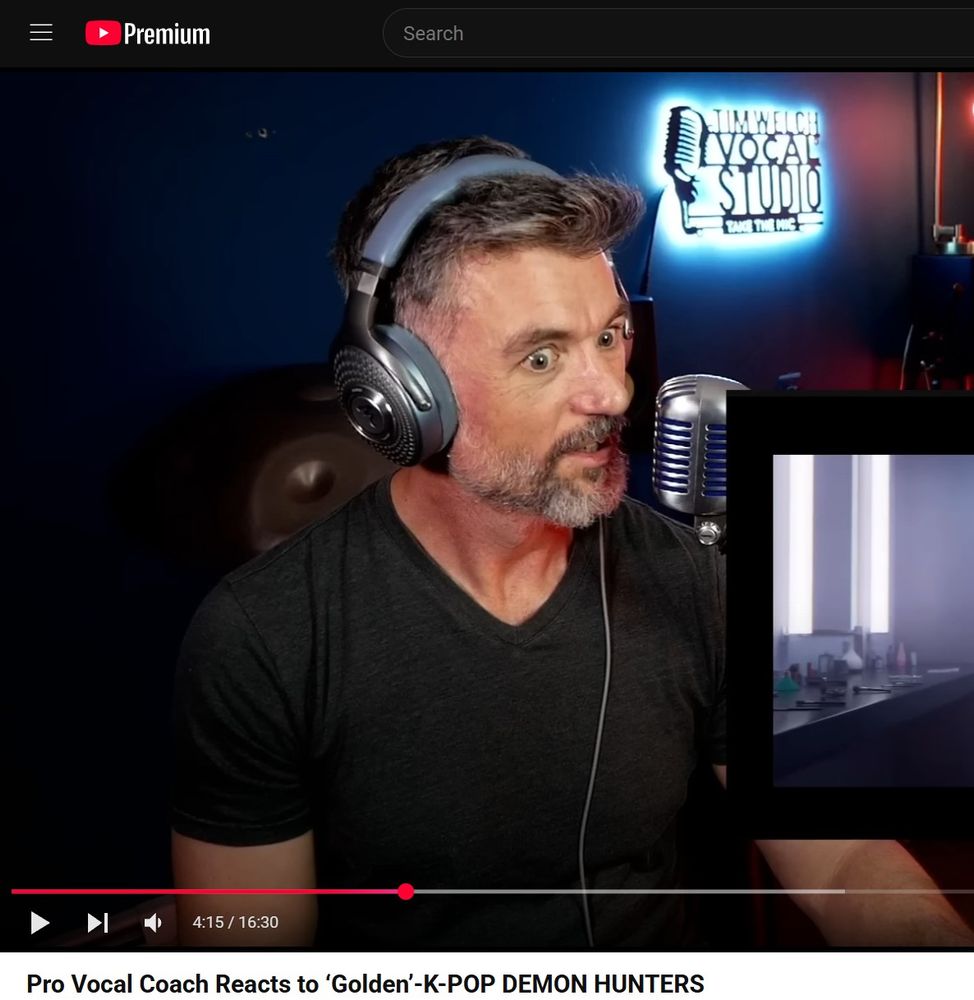 A vocal coach named Tim Welch is having his eyes pop out of his head on that A5