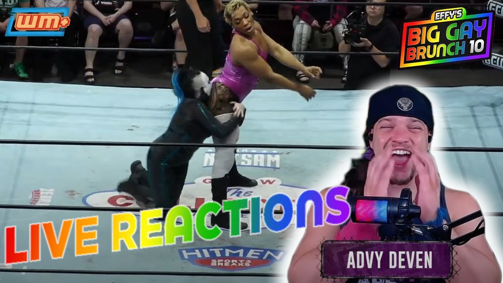 Abadon taking a big ol' bite out of Sonny Kiss' big ol' butt