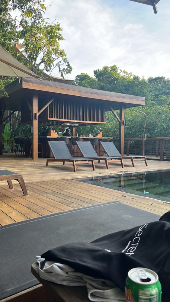 Bar at swimming pool
Secret Bay hotel, Dominica 