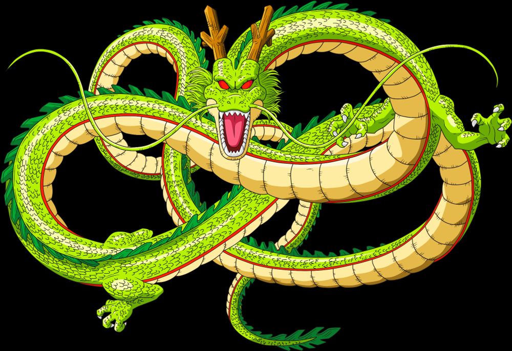 Shenron le dragon du manga et anima Dragon Ball. 