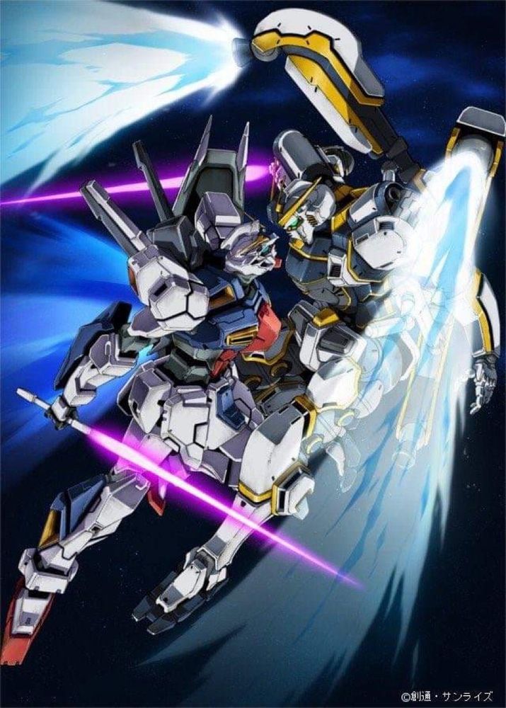 Promotional art of the Atlas and Tristan Gundams