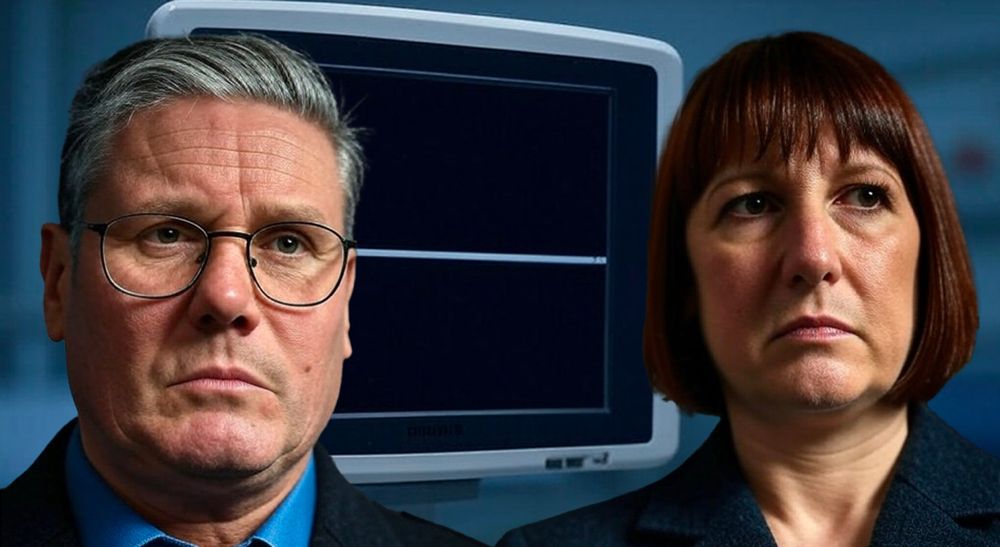 On the right, Detective Chief Inspector Rachel Reeves. On the left, DI Starmer. They’re both looking into the middle distance like coppers what av got anuvver bladdy murder to solve. 