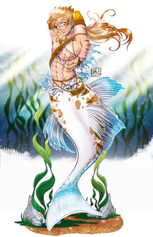 Hawkfish merman Hawks circa 2021