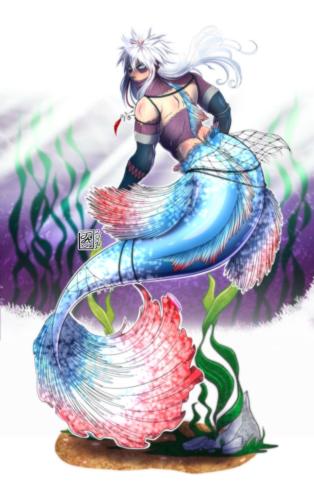 Betta fish merman Dabi circa 2021