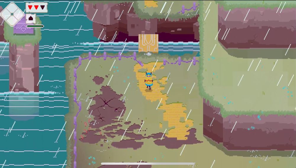 Scene of a rainy coastal area in Straycloud.