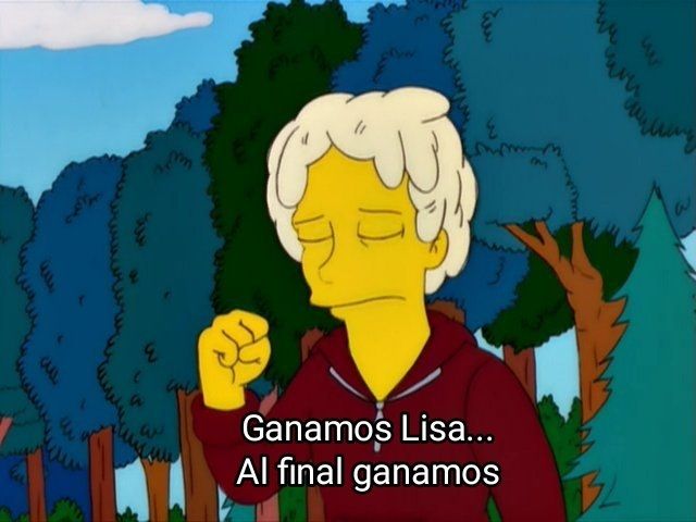 Meme de los Simpsons: Ganamos Lisa... Al final ganamos 