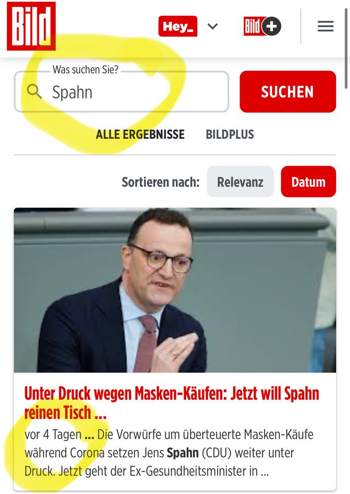 BILD.DE Was suchen Sie? „Spahn“ …vor 4 Tagen..