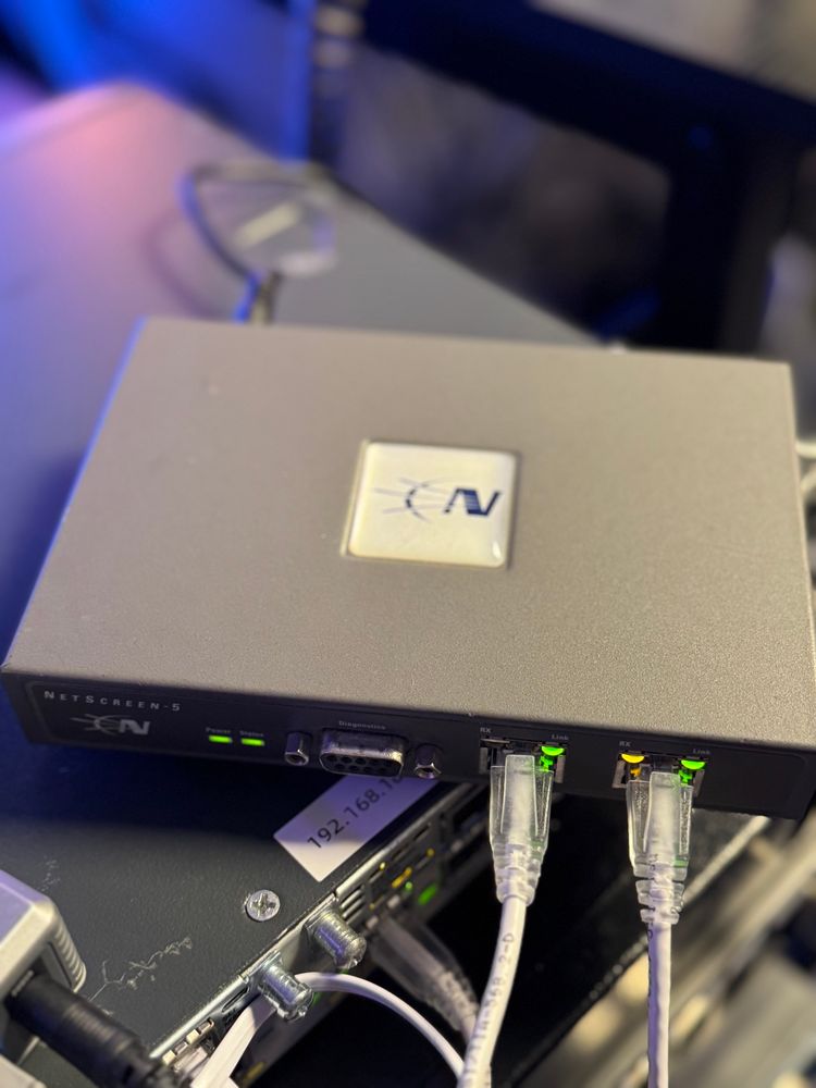 An original Netscreen 5. It wasn’t fast, and it wasn’t powerful, but it’s… certainly obsolete. But this one is mine and I like it!