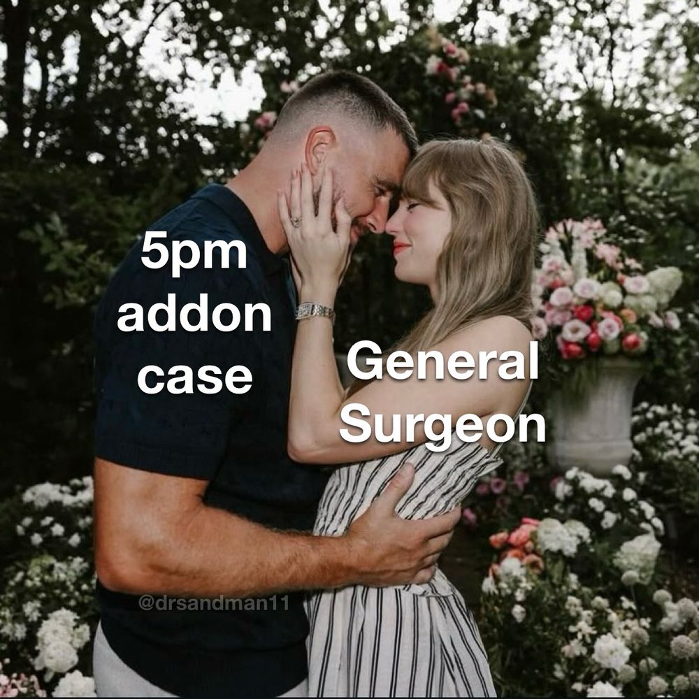Travis and Taylor getting engaged, but it’s a 5pm addon case and a General Surgeon
