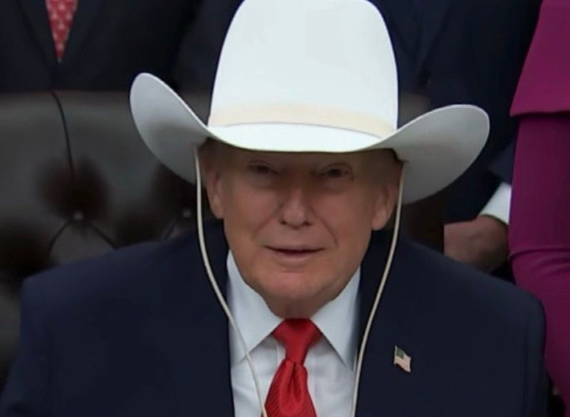 "Hey! Look at me, everybody!
I'm a cowboy! Howdy, howdy, howdy!"