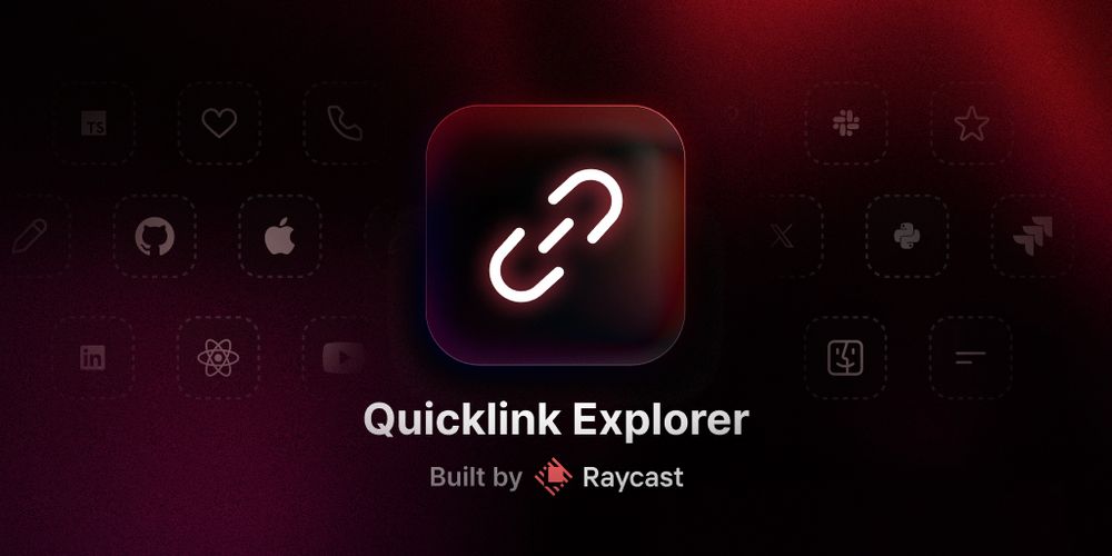 A list of useful Quick Links you can use in Raycast. Finding some gold on here ray.so/quicklinks/f...