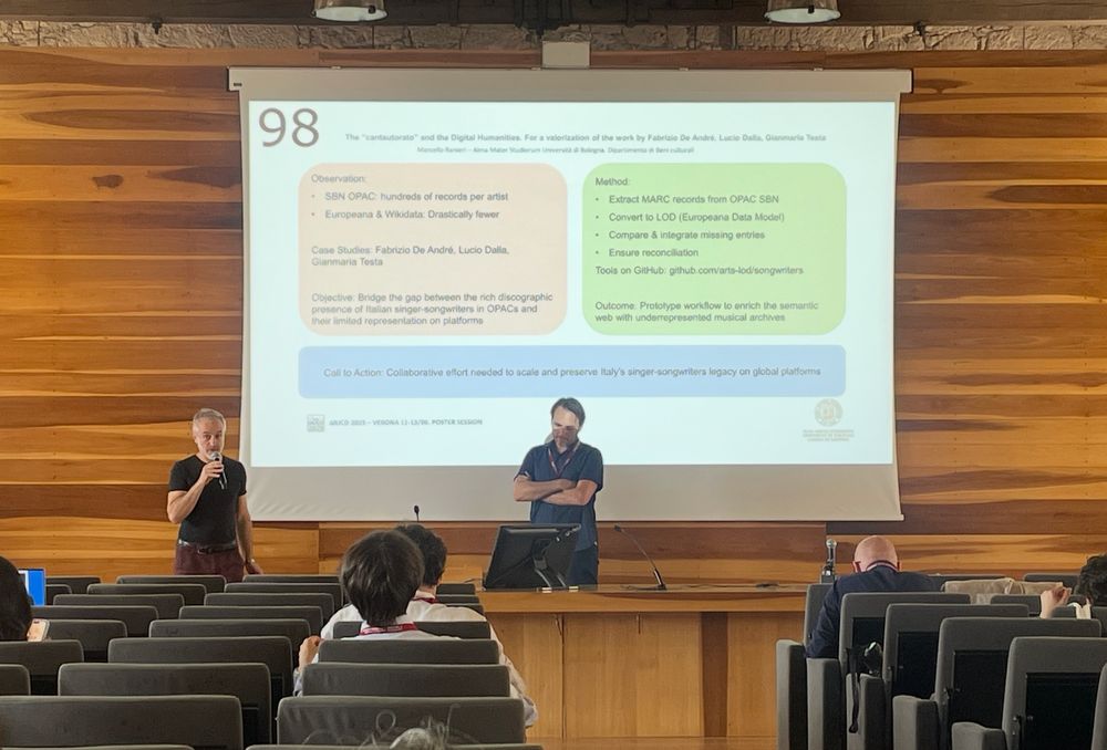 Slide di un progetto presentato nella poster session