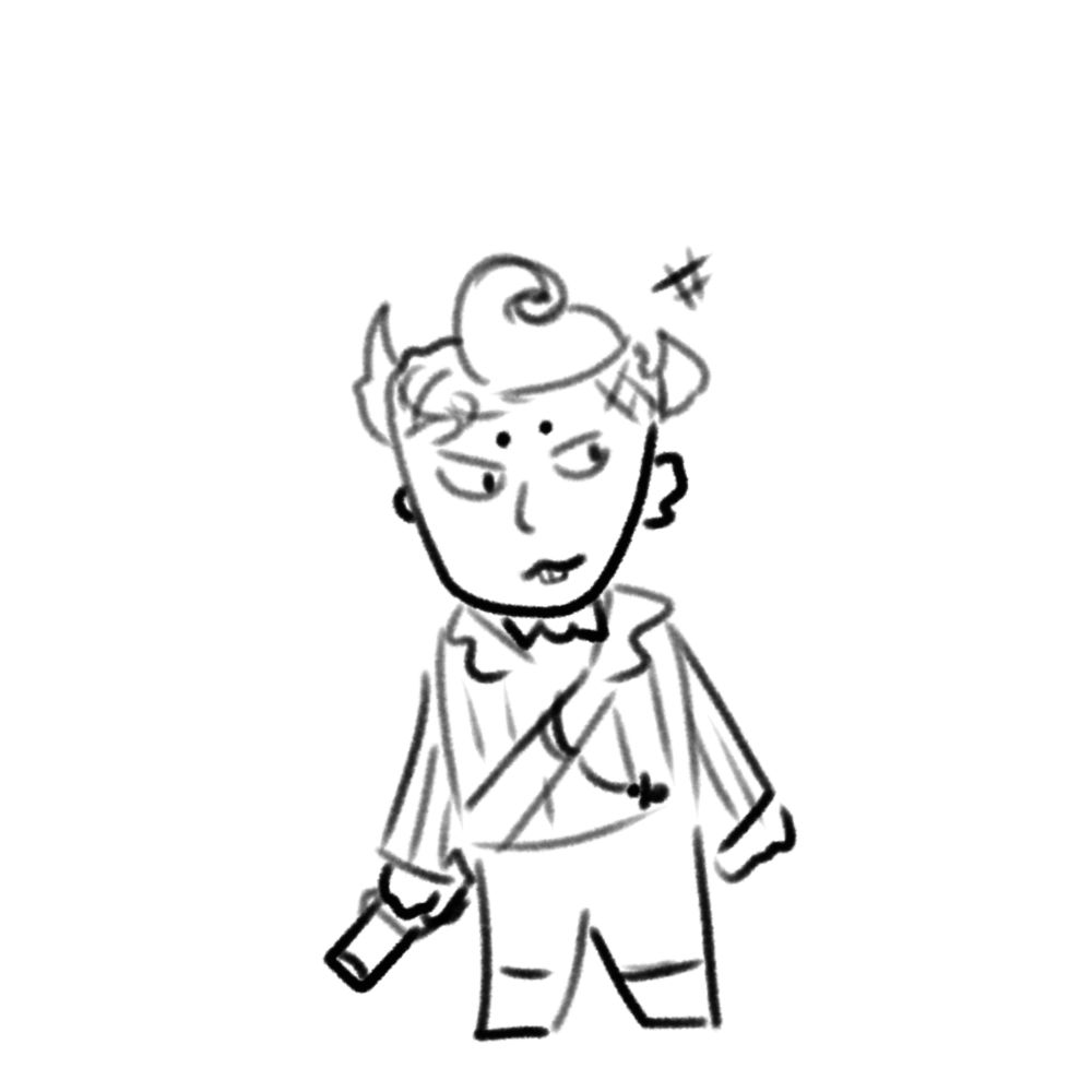A doodle of Bambino 