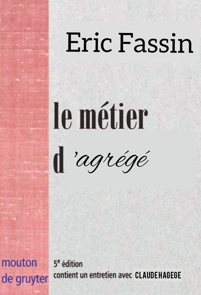 Vieille édition du livre Le métier de sociologue, de Bourdieu, Chamboderon et Passeron.
Titre modifié : Le métier d'agrégé, d'Éric Fassin.
