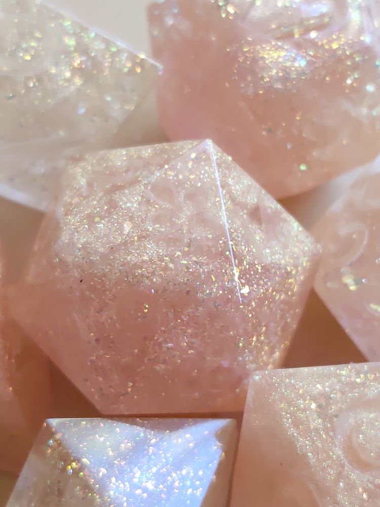 close up on the d20