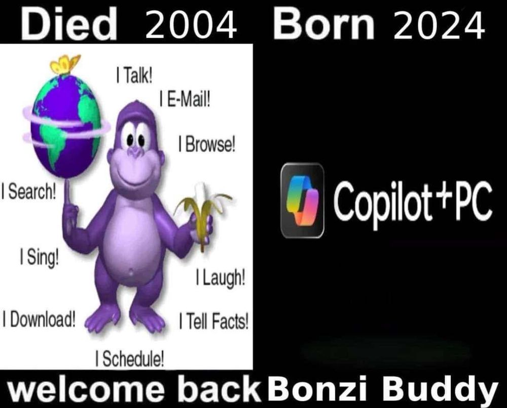Died in 2004, Born in 2024, Welcome back BonziBuddy, reincarnated in the shape of Copilot+ PCs
