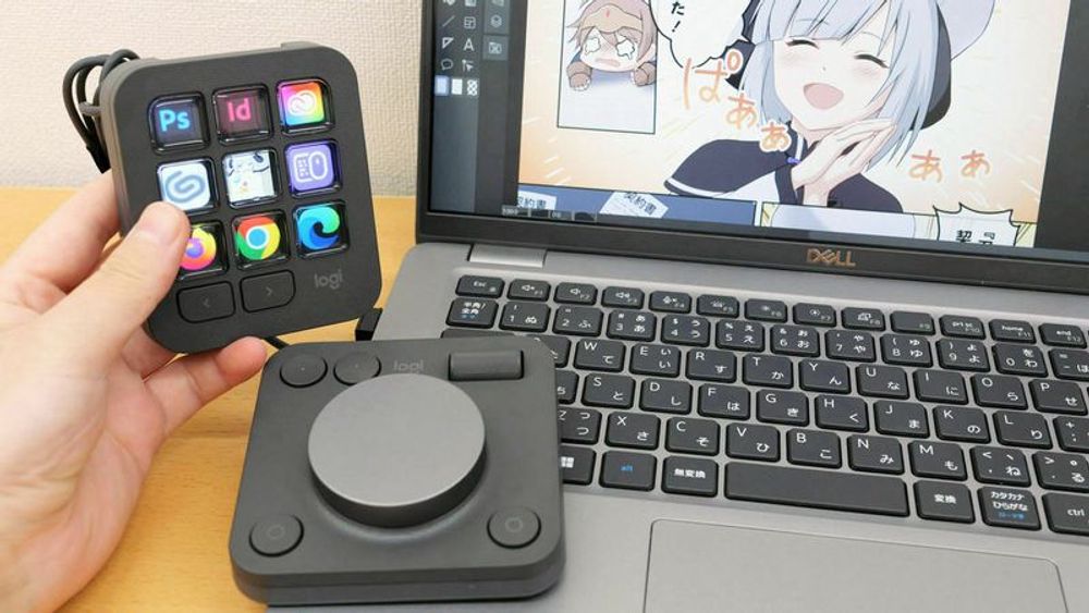 ロジクール初の左手デバイス「MX Creative Console」で非対応のCLIP STUDIO PAINTを動かす＆アプリ起動ボタンを作成＆アクションリング活用など応用的な設定をしてみた