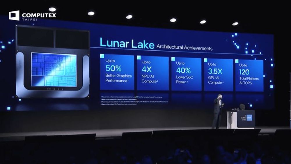 IntelがAI性能と電力効率を重視したノートPC向け次世代プロセッサ「Lunar Lake」の詳細を発表