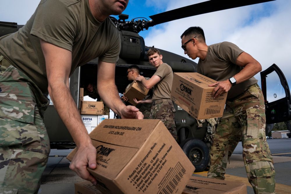 Inside a helicopter bringing life-saving relief to North Carolina’s storm-ravaged counties