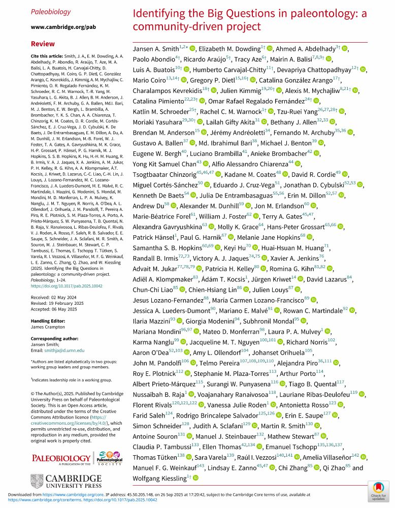 The title page of a scientific journal article with dozens of authors listed