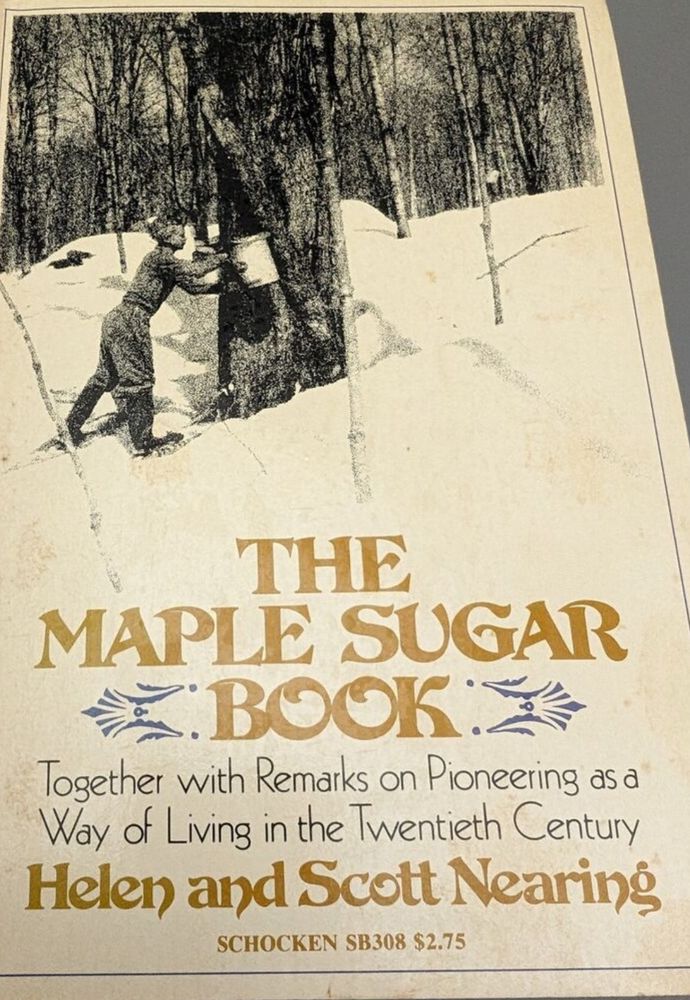 Screenshot of the Maple Sugar Book cover by Helen and Scott Nearing