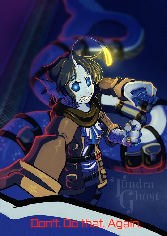 Sebastian Solace from the Roblox game Pressure. Red text at the bottom reads "Don't. Do that. Again."