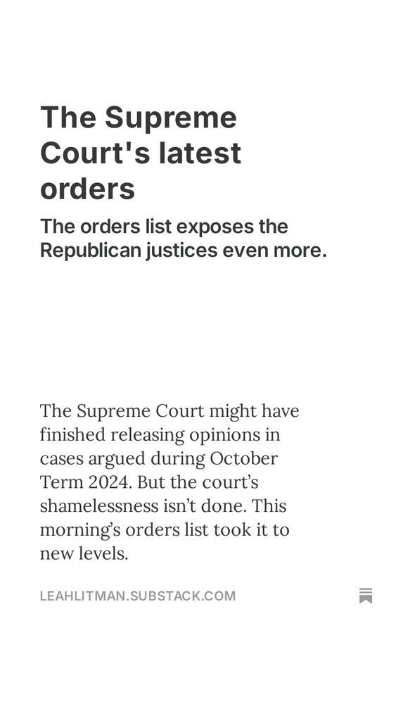 The Supreme Court's latest orders: The orders list exposes the Republican justices even more.
