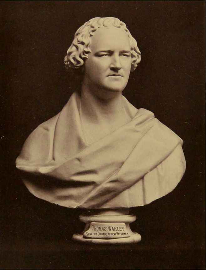 Thomas Wakley - first medical coroner.
https://en.wikipedia.org/wiki/Thomas_Wakley