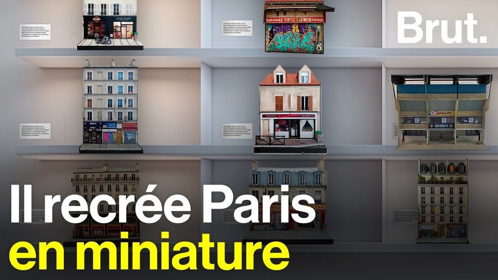 Il reproduit des bâtiments de Paris en miniature