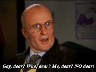 Catherine Tate gay dear who dear me dear no dear. 