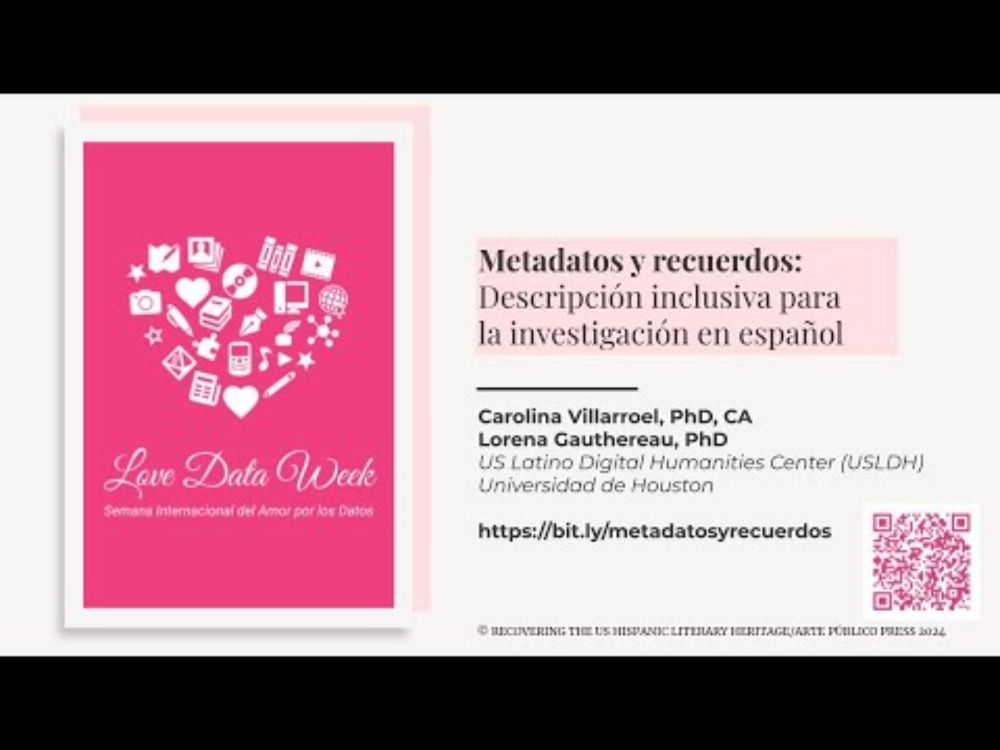 Metadatos y recuerdos: Descripción inclusiva para la investigación en español