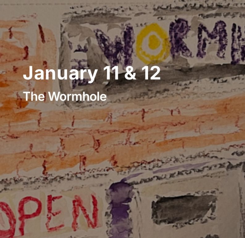 Hastily painted watercolor of a bar in Savannah. 