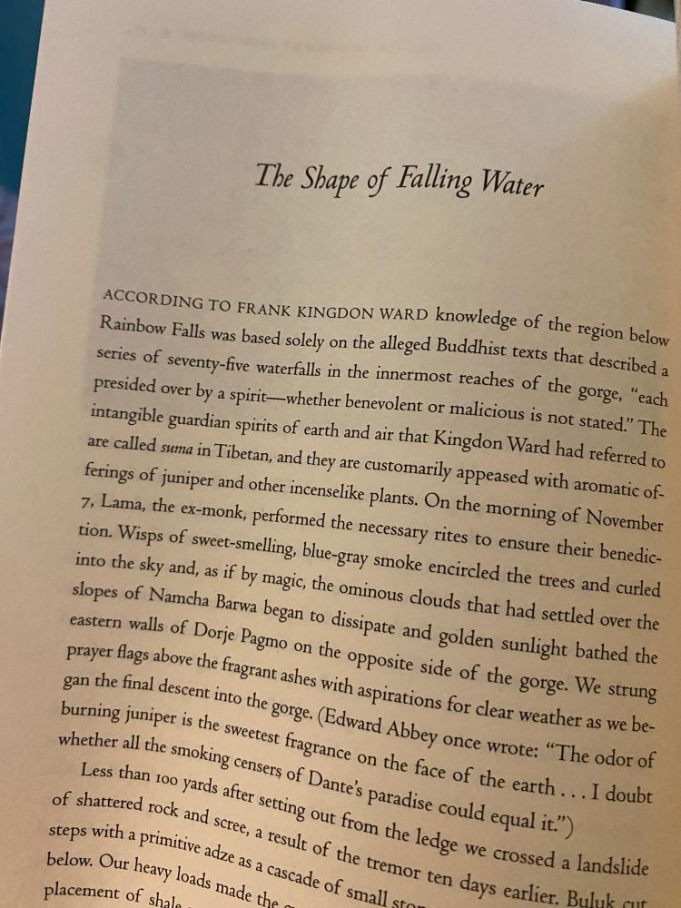 Chapter: The Shape of Falling Water
