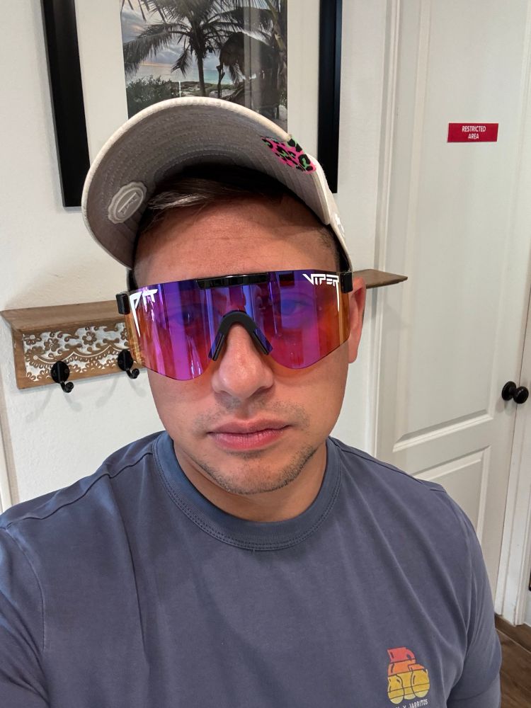 Me in douchey pit viper sunglasses
