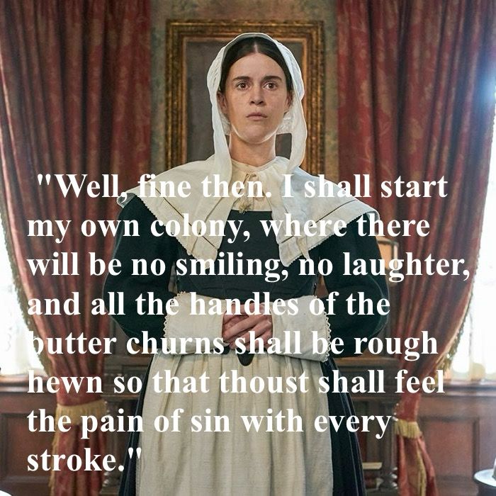 Patience the Puritan from the Ghosts TV series saying 