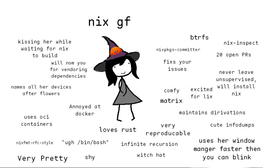 nix gf an meme based of gentoo gf
(im sorry for the bad alt text)