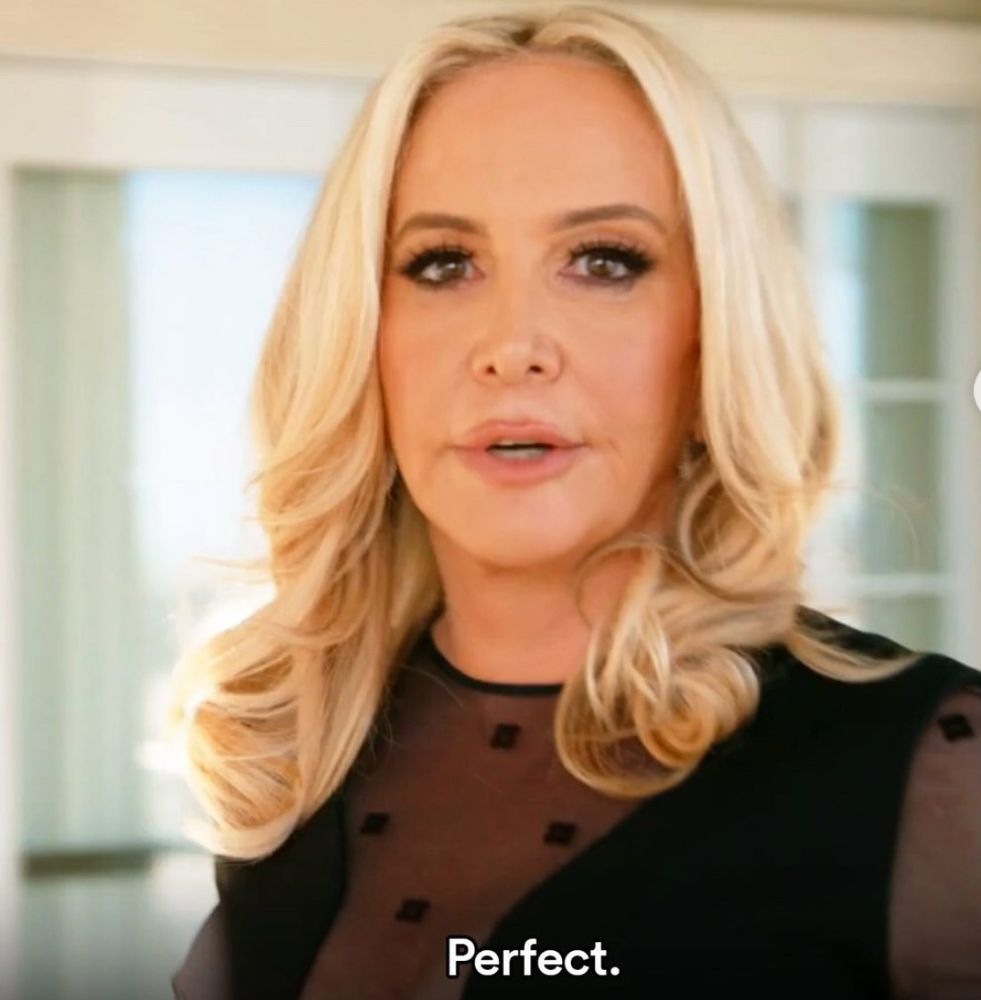 Shannon legend beador saying perfect to the camera