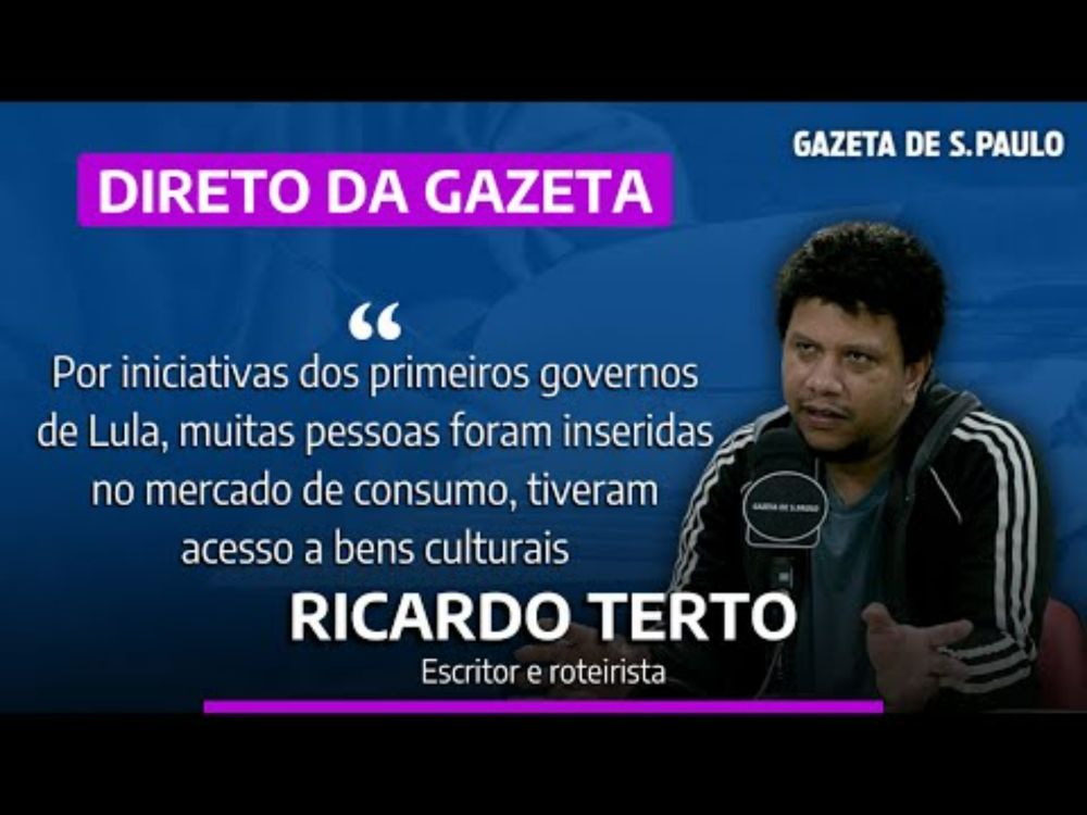 Ricardo Terto - Escritor e roteirista | Direto da Gazeta