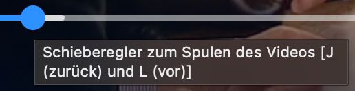 Videoplayer from ARD Mediathek supports "hjkl" navigation