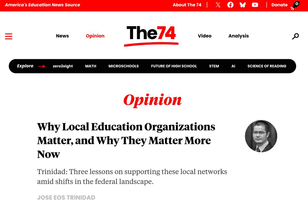 Screenshot of the 74 article by Jose Eos Trinidad