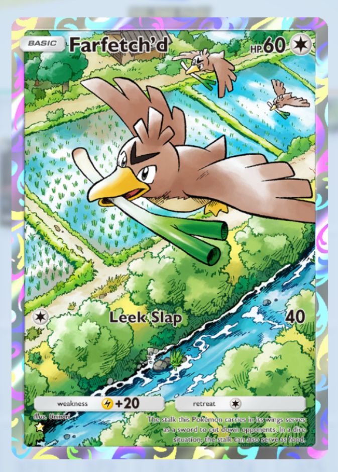 Farfetch’d Full Art card for Pokemon TCG Pocket