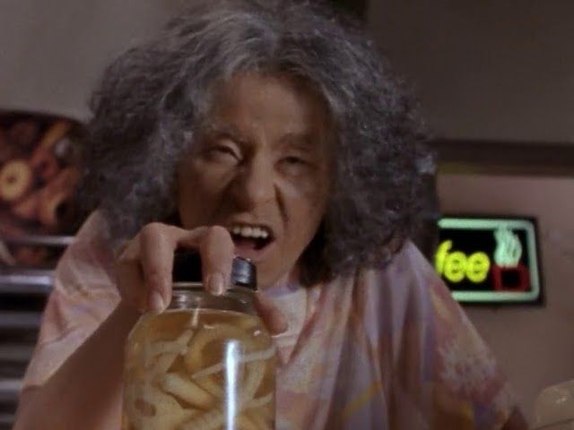 Tracey Ullman in yellow face as, get this, " Mrs. Noh Nang Ning". Yes I swear to god that's the name she went with.