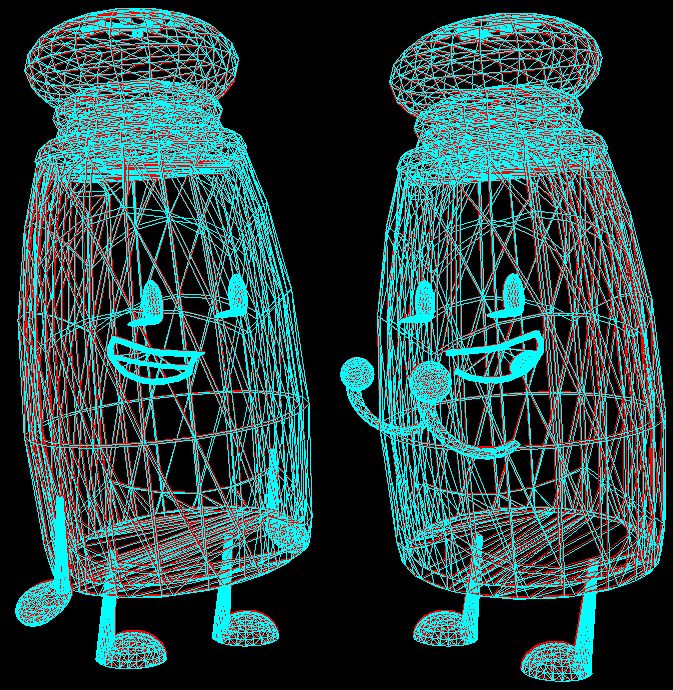Wireframe view.