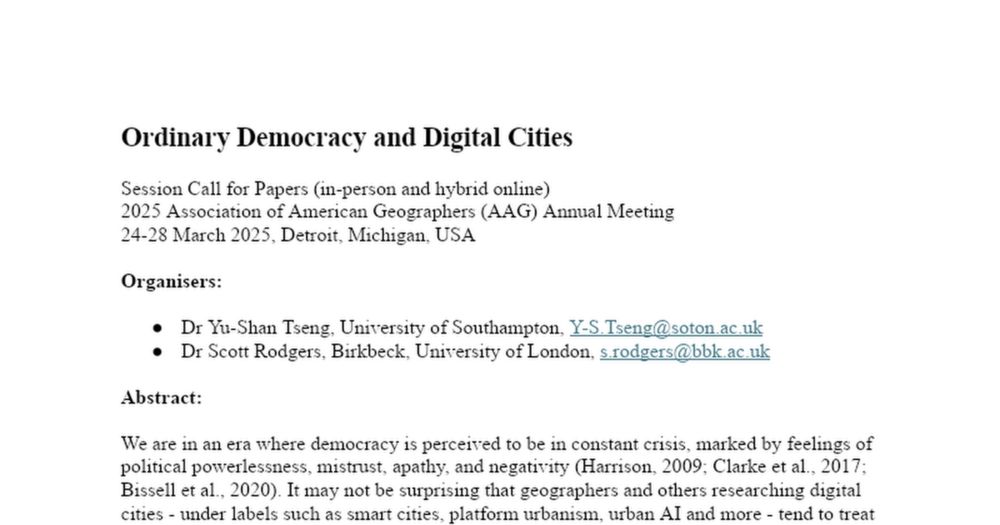 Ordinary Democracy and Digital Cities CFP Final.docx