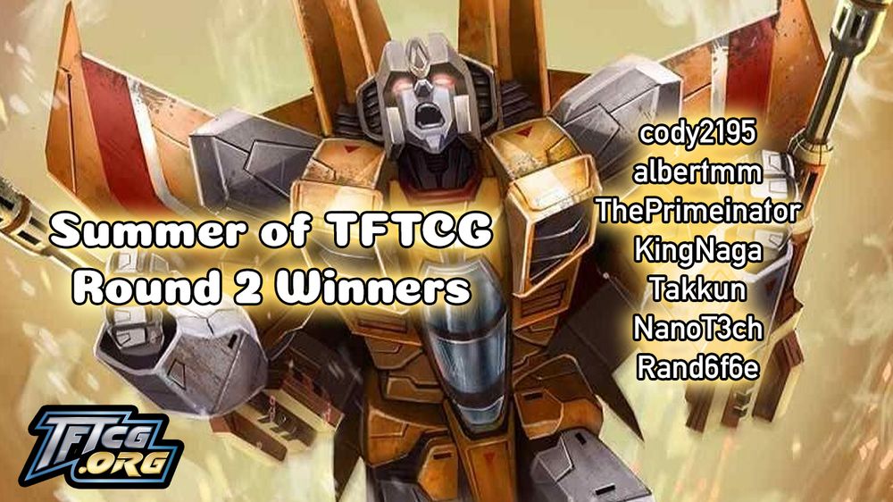List of Summer of TFTCG round 2 winners