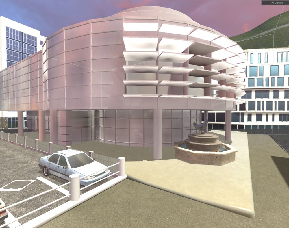 Very cool modern 3D rendered building