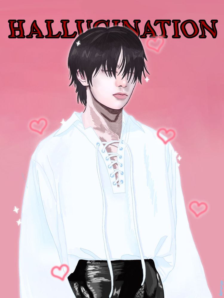 Ini adalah fanart Yang Jeongin dengan judul lagu solonya yaitu Hallucination 