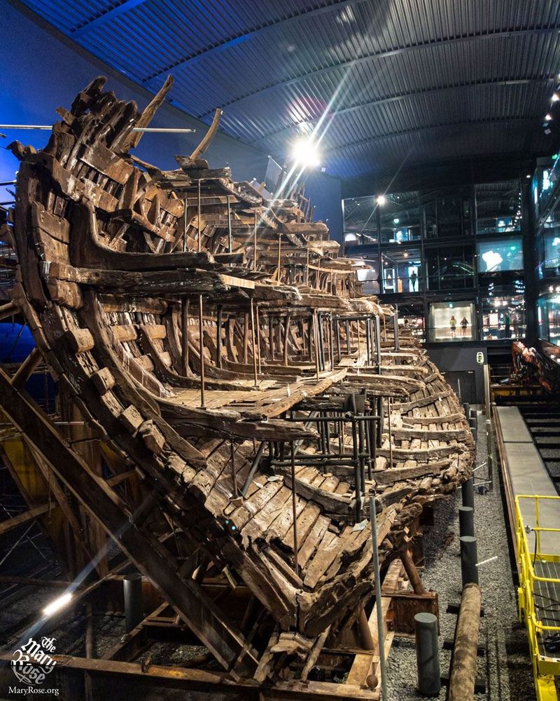 A view of the decks of the Mary Rose from the bow end (that's the front end for you landlubbers)