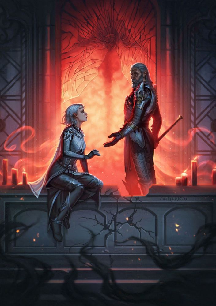 Isobel Thorm and Ketheric Thorm from Baldur's Gate 3