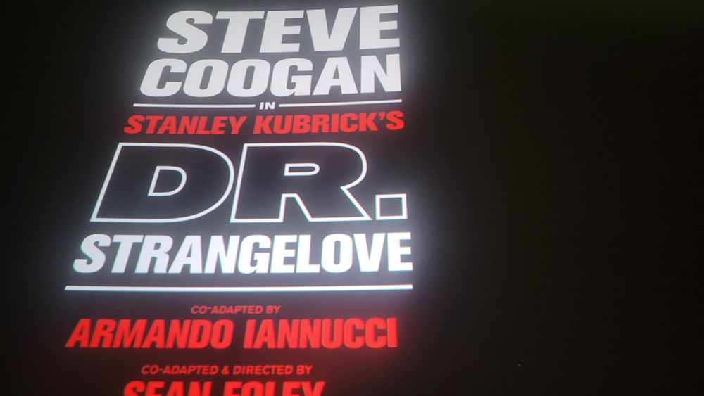 Credit sequence for the Nat Theatre Live presentation of Dr. Strangelove. 